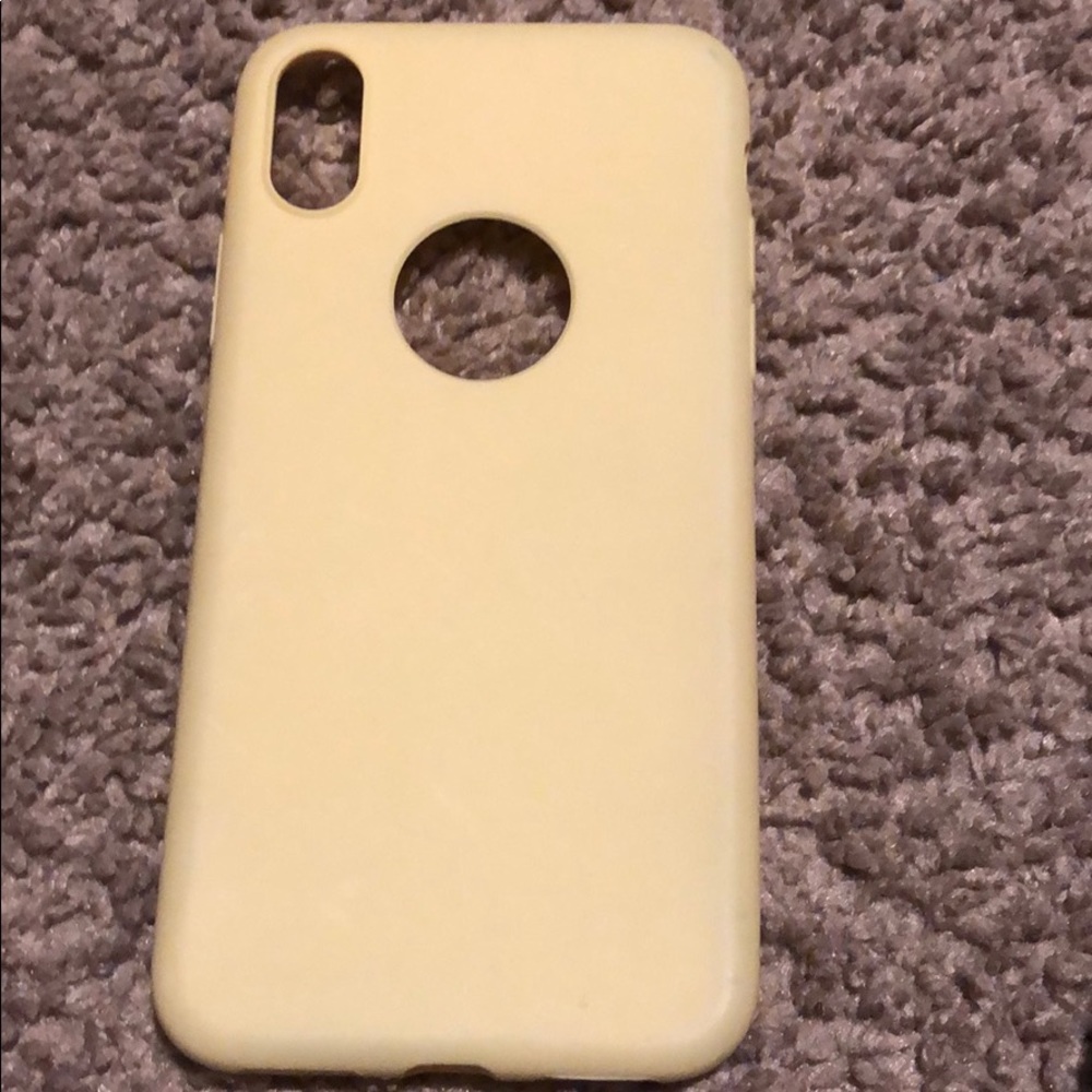 Plain Yellow iPhone X Case